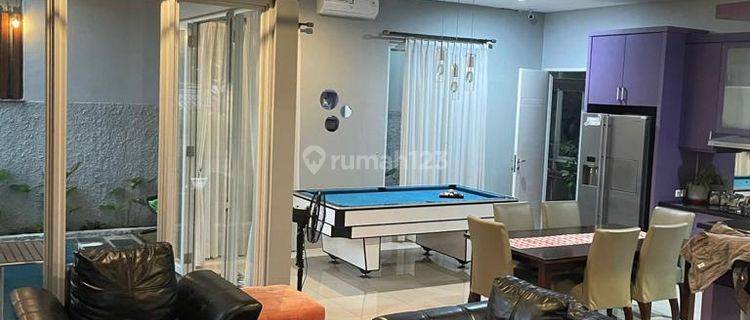 Rumah Siap Huni, Kolam Renang, Depan Taman Cluster, di Sentul City 1