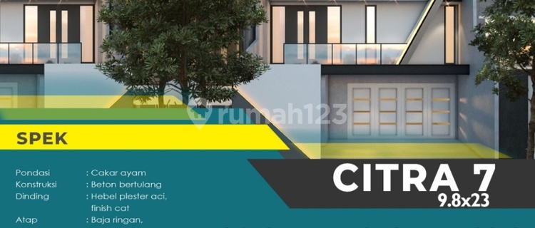 Rumah Mewah Bangunan Baru Ada Kolam Renang Indent Citra Garden 7 1