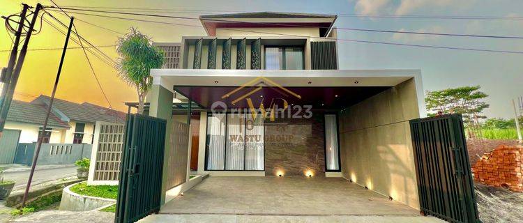 Rumah 2 Lantai View Sawah, Full Furnished Di Purwomartani 1