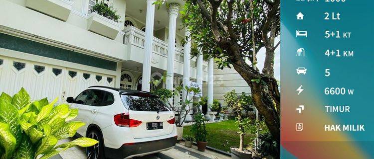 Lu3509 Rumah Mewah Luas Klasik Furnish di Surabaya Timur 1