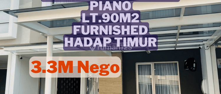 Best Price Dijual Rumah Pik Cluster Piano, Lt.90m2, Furnished, Hadap Timur 1