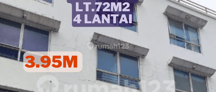 Lokasi Stratwgis Dijual Ruko Gajah Jl. Sahardjo, Lt.72m2, 4 Lantai 1