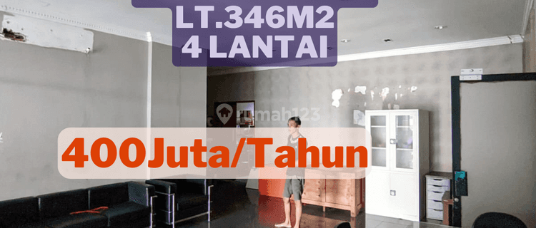 Lokasi Strategis Disewa Kantor Atau Ruang Usaha, Lt.345m2, 4 Lantai 1