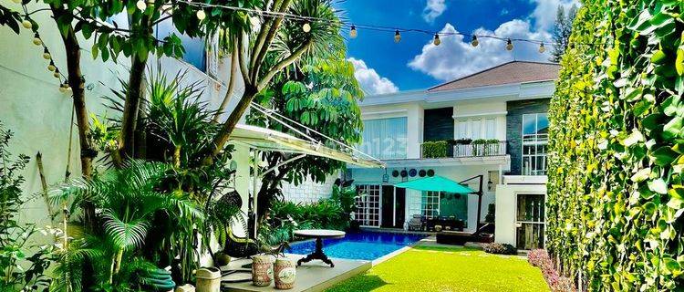 Rumah mewah semi furnished di duren tiga jaksel ada private pool 1