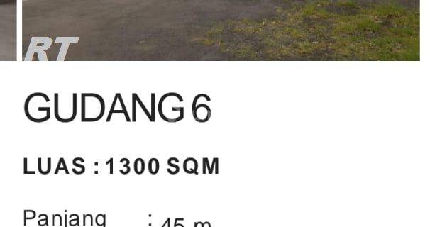 Gudang di Gunung Putri, Bogor 1.300 m 1