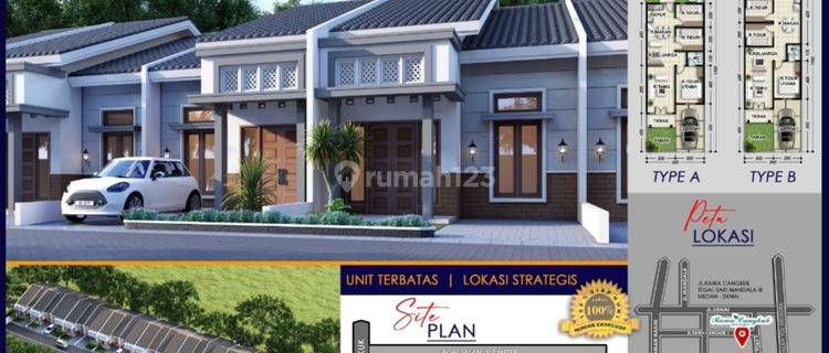 Hunian didalam Cluster Rawa Cangkluk Residence Tengah Kota Medan 1