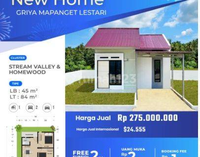 Griya Mapanget Lestari Hanya 275 Juta, Dp 2 Juta Sampai Akad 1