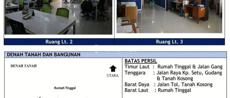 Dijual Harga Bu Gudang Dan Kantor Rapih di Bekasi 1