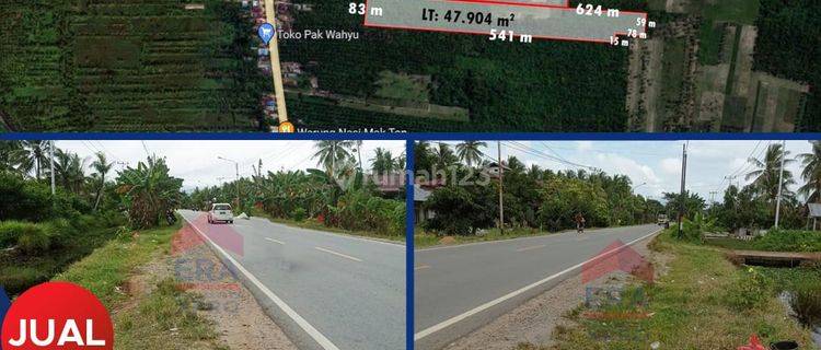 Tanah Tepi Jalan Raya Lokasi Dekat Pelabuhan  1