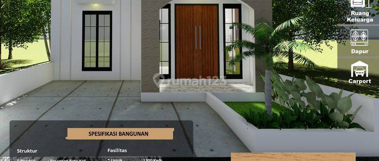 Rumah Modern Minimalis SHM Unfunished Jepang Kudus Jateng 1