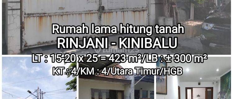 Rumah Hitung Tanah di jalan Rinjani  1