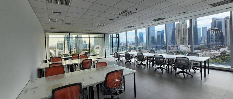 Sewa kantor di Jakarta Cyber 2 tower 105M² furnish 350k Nego  1