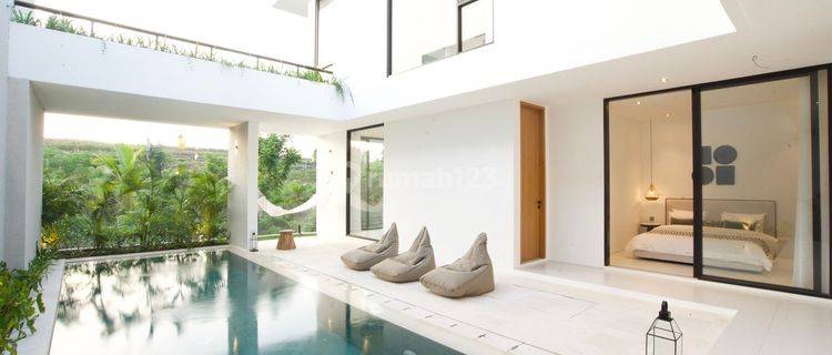 New Modern Villa With Ricefield N River View At Pererenan Canggu 1