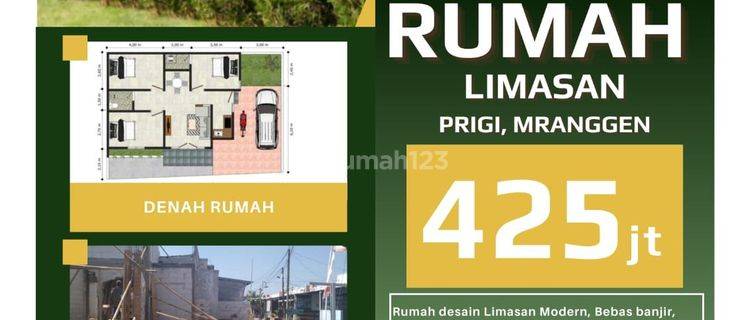 Rumah Baru Unfurnished Shm Di Jl Prigi Mranggen, Demak 1