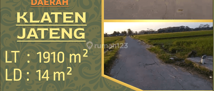 Tanah Dan Sumber Air Cocok Untuk Usaha di Klaten. Jawa Tengah 1