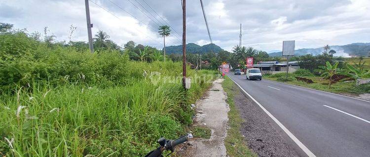 Dijual Tanah Datar Pinggir Jalan Raya Sumedang Kota Batas Sudah di Pondasi 1