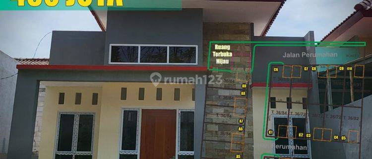 Rumah ready kpr dp 10% free biaya kpr dan bphtp  1
