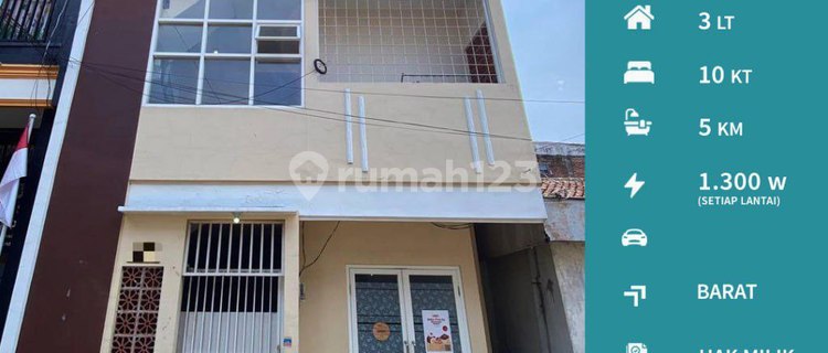 Quick Sale 3-Story Boarding House with 10 Rooms Fully Tenanted in Gajayana, Malang 1