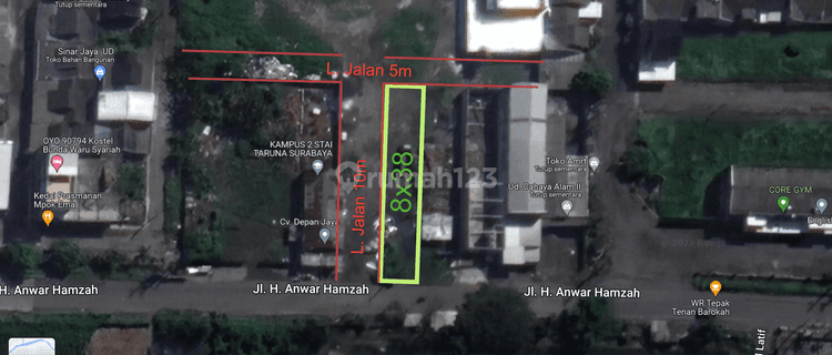 Tanah 0 Jalan SHM Waru Tambak Sumur Sidoarjo 1