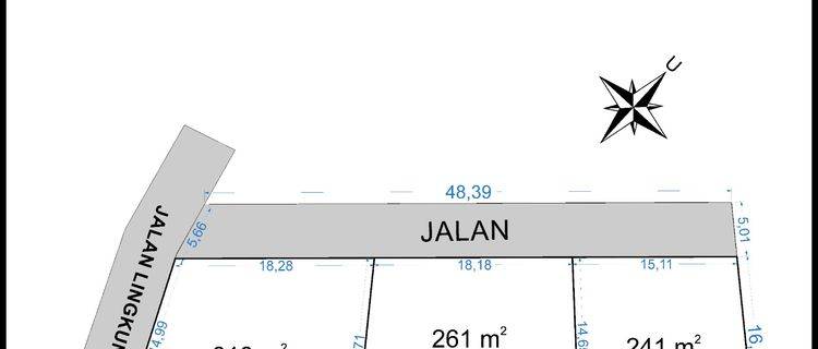 Tanah Dijual Jatinangor 7 Menit Kampus Unpad Luas 261 M2 SHM 1