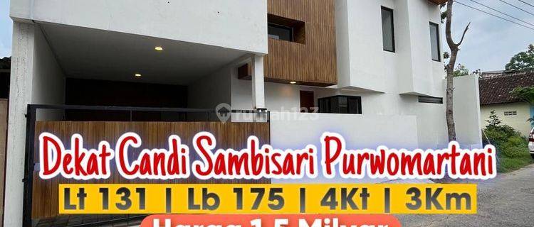 Rumah Baru Mewah 2 Lantai Modern Kekinian Di Dekat Candi Sambisari Purwomartani Sleman

 1