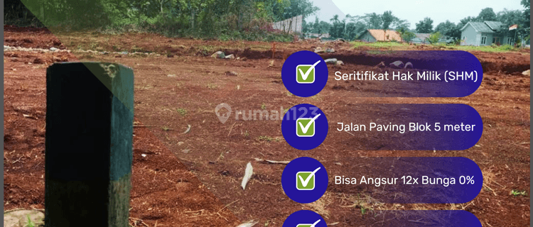 Perdana 900rb m2, Kavling Perumahan Bogor tajurhalang Dekat Jl. Bomang 1