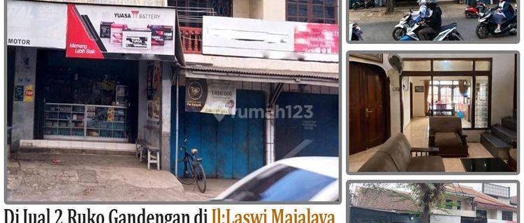 Jual 2 Ruko Gandengan Mainroad Majalaya Bandung Jalan Laswi 1