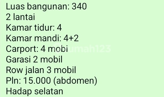 Sewa Rumah (500 Juta) dan Jual (22 Milyard) di Bsd De Park Bagus 1