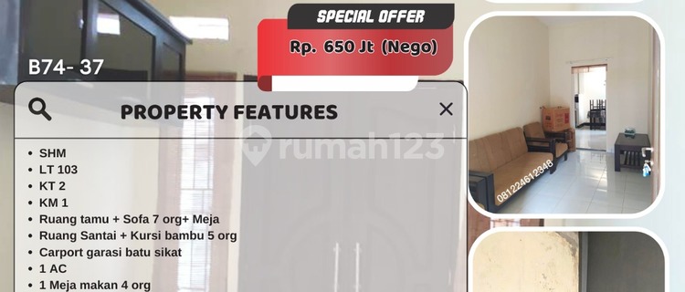 Rumah Cantik Lombok Siap Huni Full Furnished 1