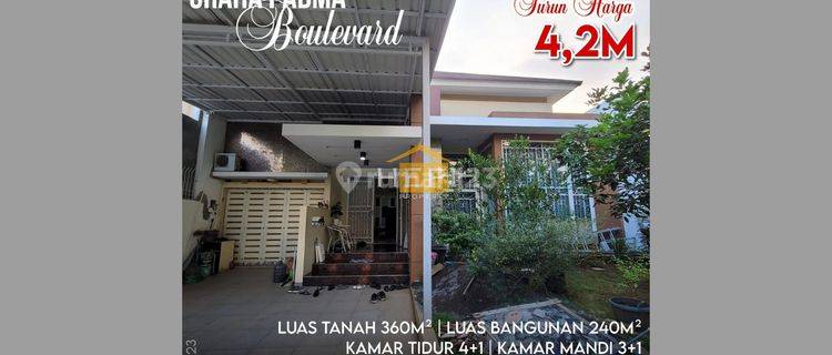 Rumah Di Boulevard Graha Padma, Furnish,dekat Sekolah Karangturi 1