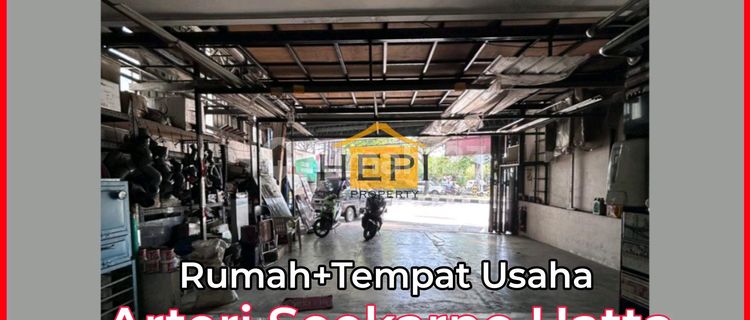 Rumah + Tempat Usaha + Rumah Burung Di Arteri Soekarno Hatta 1