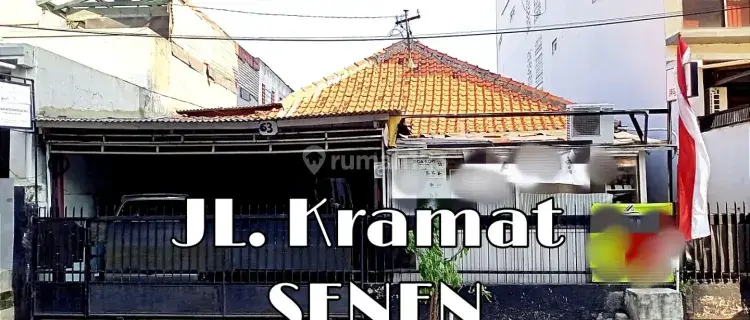 Rumah Lama terawat  cocok untuk Kantor, kos an , rumah tinggal di Daerah Kramat , senen Jakarta Pusat
 1