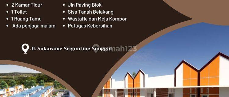 Rumah subsidi terkeren milenial dan 10menit ke pdam sunggal 1