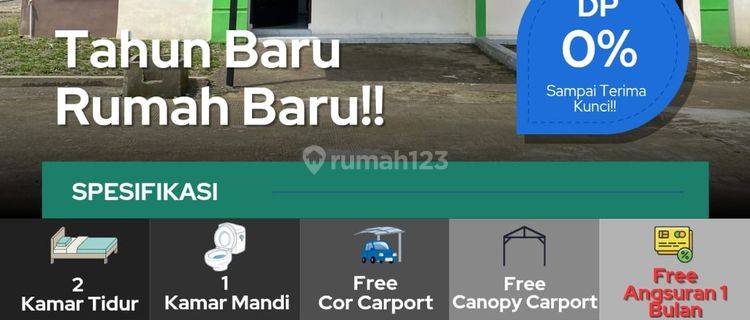 Rumah Subsidi Dp 1jt Cashback 1jt Wow Free@kanopi Taman  1