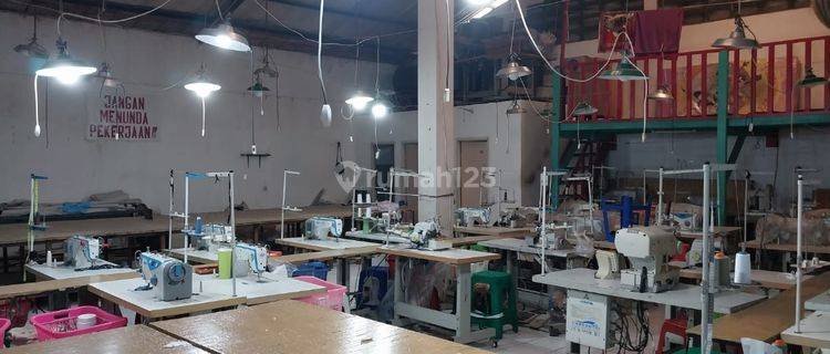 Dijual Pabrik Garment dan Rumah siap Huni di sayap Sukarno Hatta 1