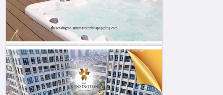 For Sale Kensington Apartment, Kelapa Gading, North Jakarta 1