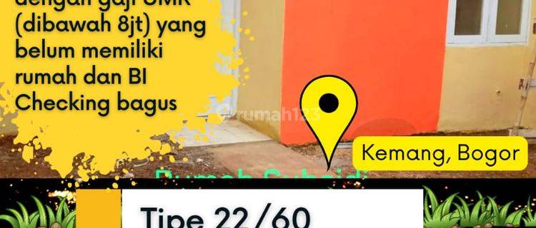 Rumah Baru termurah hanya 7,5 juta ALL IN kemang bogor 1