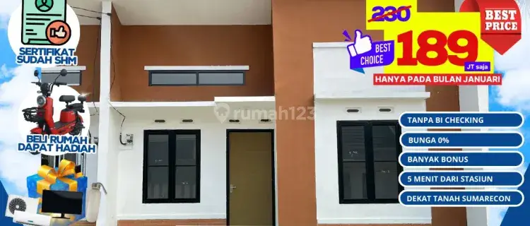 Rumah Minimalis Strategis Dekat Stasiun Cilejit 1