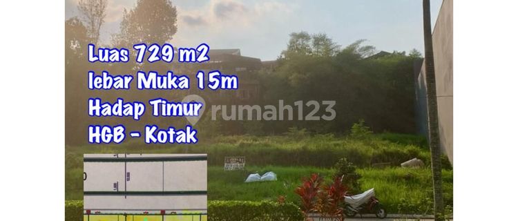 Tanah Di Komplek Setraduta 729 M² Shm 1