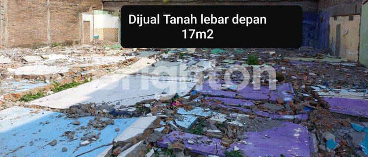 TANAH DENGAN LEBAR DEPAN 17 M2 DENGAN BENTUK KOTAK 1