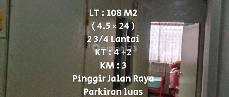 Dijual Ruko Tanjung Duren 4.5×24 Pinggir Jalan Raya. Jakarta Barat 1