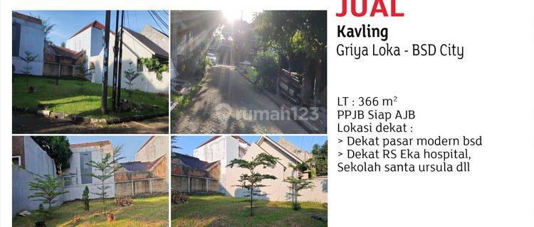 Jual Kavling Griya Loka Bsd City 1