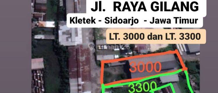 Disewakan Gudang Raya Gilang - Kletek - Sidoarjo - Area industri  1