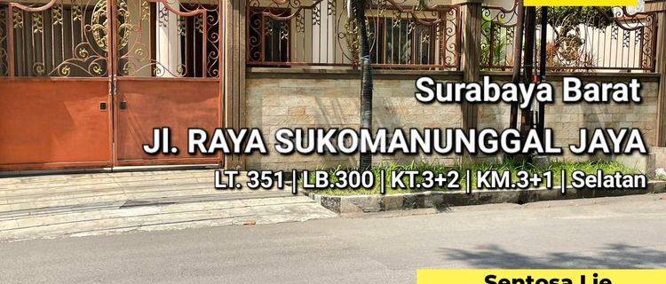 Disewakan Rumah Raya Sukomanunggal Jaya - Surabaya Barat - Cantik Siap Huni 1