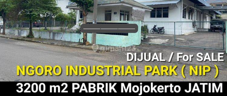 MURAH Dijual 3200 m2 Pabrik Mojokerto di Ngoro Industrial Park  - JATIM - dekat Sidoarjo, Bundaran APPOLO Gempol  1