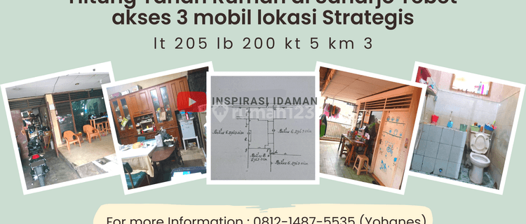 Hitung Tanah Rumah Strategis di Saharjo Tebet Jalan 3 Mobil 1