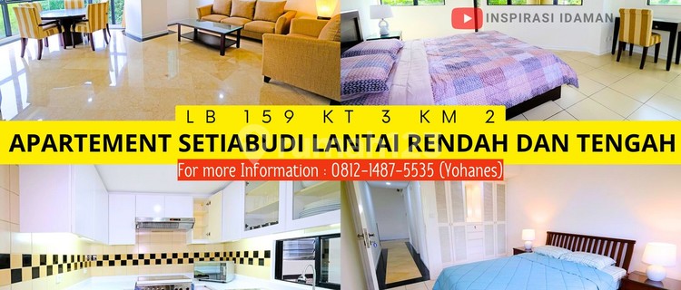 Apartemen Setiabudi 3Br 159Mtr Lantai 4 dan Lantai 11 Ini Sebrang Sky Garden 1