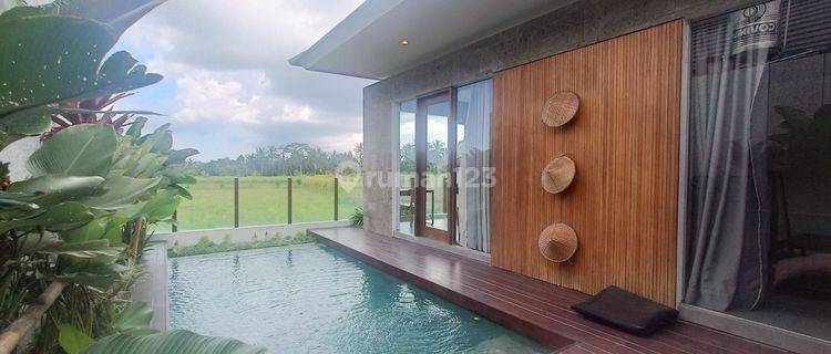 Tropical Villa With Stunning Rice Paddys Field View In Ubud 1