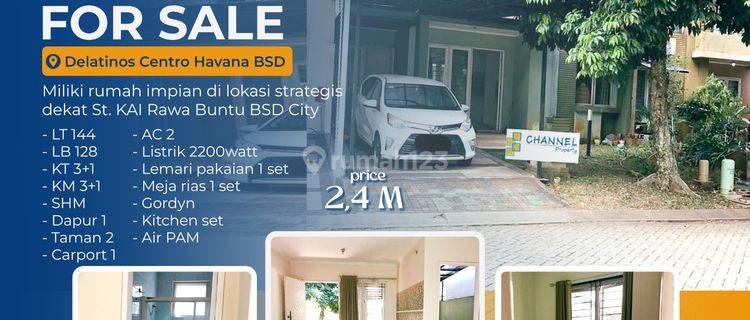 Dijual Cepat Rumah cluster siap huni Delatinos Bsd city, dw 1