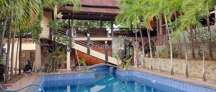 Resto Dan Resort di Bali Bangunan 2lantai Free Swimming Pool Dekat Dive Spot Liberty Wreck Tulamben 1